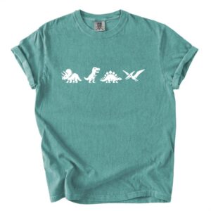 Retro Pixel Dinosaur Shirt, Dino Tee, 8 Bit Dinosaur T Shirt, Minimalist Prehistoric Gamer Gift, Cute Dinosaur Lover Tee