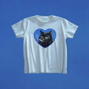 Black Cat Smoking Graphic Tee, Retro Cool Cat Shirt, Cat Baby Tee, Funny Cat Gift, Alt Girl Shirt, Bad Cat Top, Y2K Aesthetic Tee
